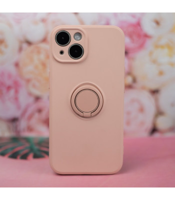 Dėklas Finger Grip su pirštų laikikliu, skirtas iPhone 16 Pro Max 6,9 rožinės spalvos