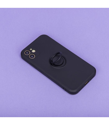 Dėklas Finger Grip su pirštų laikikliu, skirtas iPhone 16 Pro Max 6,9 juodas