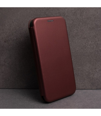 Telefono dėklas knygelė Smart Diva, skirtas iPhone 16 Pro 6,3, bordo spalvos