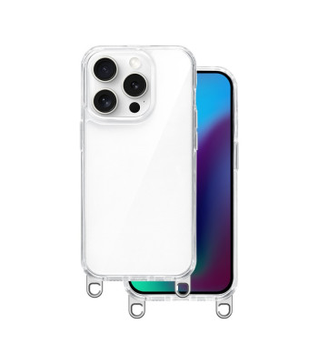 Dėklas su kabliukais, skirtas iPhone 13 Pro 6,1 sidabrinis