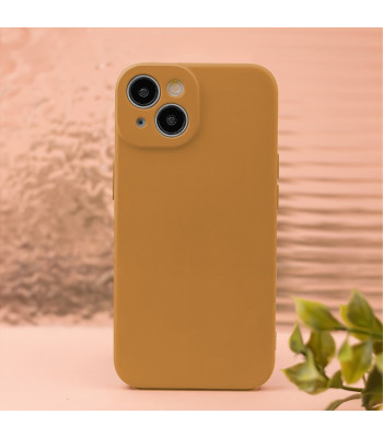 Silikoninis dėklas iPhone 16 Pro Max 6,9 karamelės spalvos
