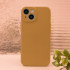 Silikoninis dėklas iPhone 16 Pro Max 6,9 karamelės spalvos
