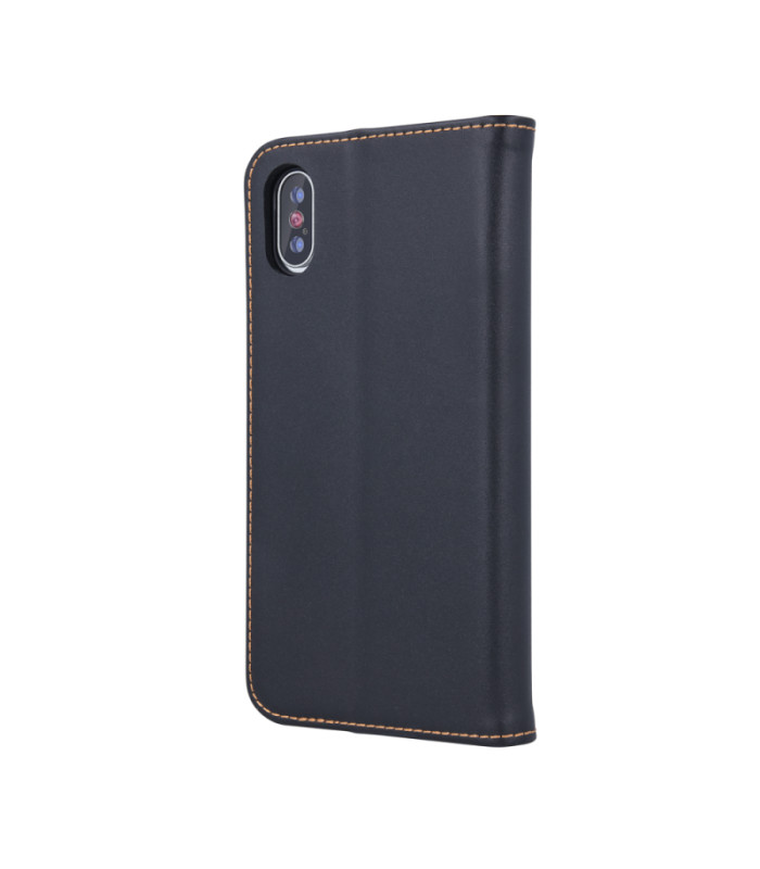 Natūralios odos Smart Pro dėklas, skirtas iPhone 16 Pro Max 6,9 juodas