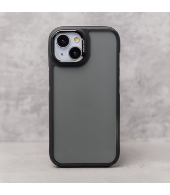 Crystal Black dėklas iPhone 15 6,1 juodas