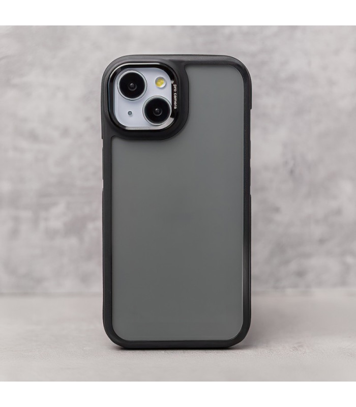 Crystal Black dėklas iPhone 15 6,1 juodas