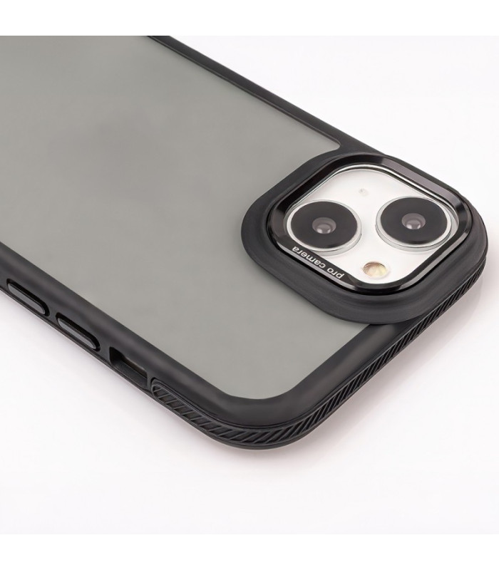 Crystal Black dėklas iPhone 14 Pro 6,1 juodas