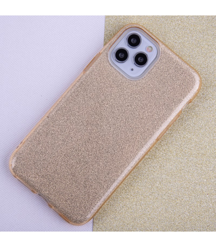 Blizgantis 3in1 dėklas Samsung Galaxy A05S auksinis