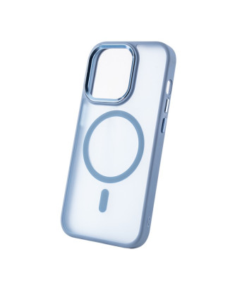 Apsauginis magnetinis dėklas Frozen Mag, skirtas iPhone 16 Pro 6,3, šviesiai mėlynas