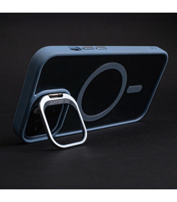 Magnetinis dėklas su papildoma kameros apsauga, skirtas iPhone 16 Pro Max 6,9, šviesiai mėlynas