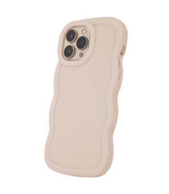 Banguotas dėklas Candy, skirtas iPhone 15 6,1 smėlio spalvos