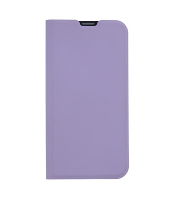 Apsauginis minkštas dėklas knygutė iPhone 16 6,1 šviesiai violetinės spalvos