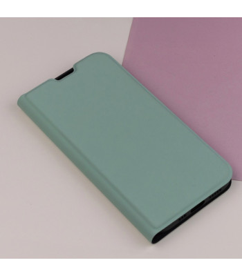 Apsauginis minkštas dėklas knygutė iPhone 16 Plus 6,7 šviesiai žalias