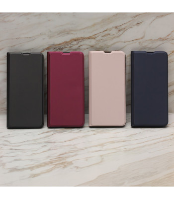 Apsauginis minkštas dėklas knygutė Xiaomi Redmi A3 4G (global), džinsinis