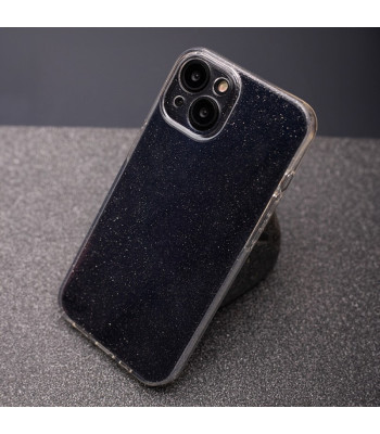 Apsauginis dėklas su blizgučiais Shine, skirtas Xiaomi Redmi Note 13 Pro 4G, Poco M6 Pro, skaidrus