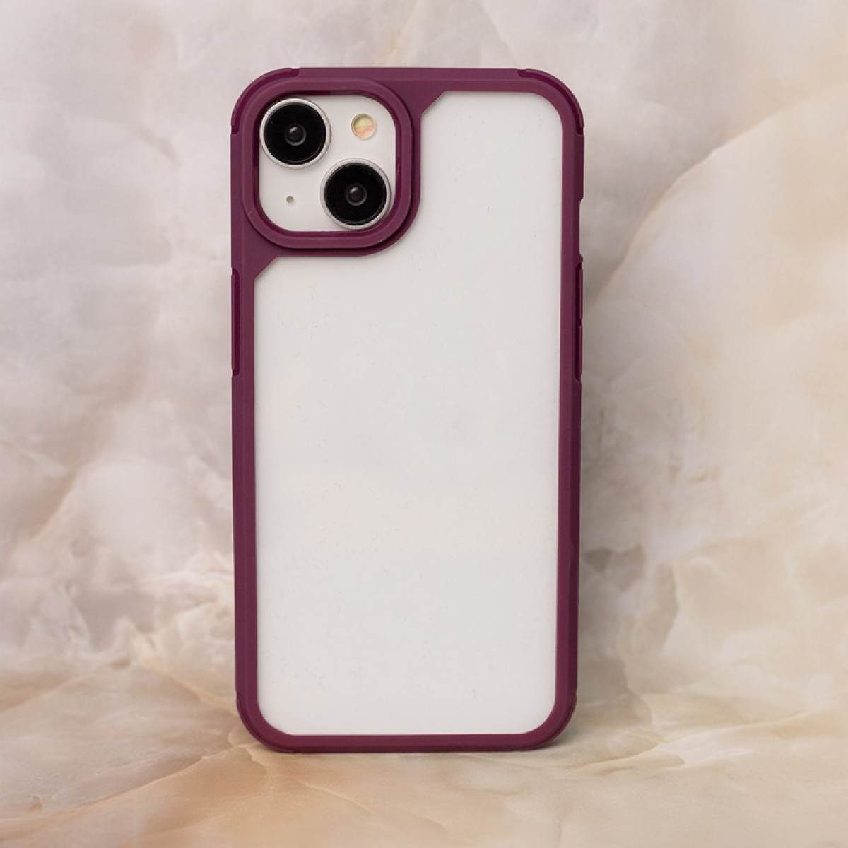 Dėklas Color Shock, telefonui Xiaomi Redmi Note 13 Pro 4G, Poco M6 Pro, bordo spalvos