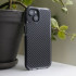 Akrilinis Carbon dėklas telefonui iPhone 14 Pro Max 6,7 juodas su raštu