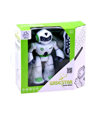 Nuotoliniu būdu valdomas šokantis ROBOTAS Mokymasis anglų kalba šviesa + garsas RC0447