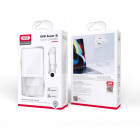 XO sieninis įkroviklis CE02A PD 20W QC 3.0 18W 1x USB 1x USB-C baltos spalvos + USB-C - USB-C kabelis