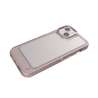 UMODEL guminis dėklas iPhone 15 6,1, skaidrus, rožinis