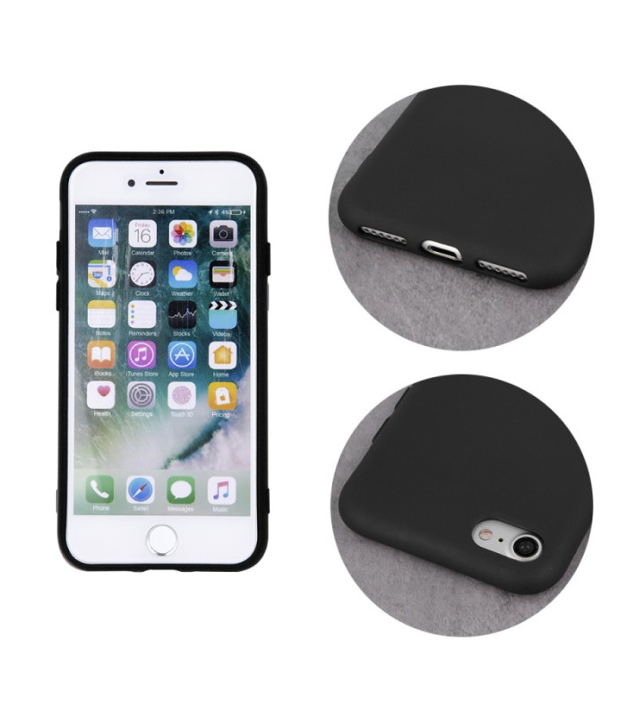 Silikoninis telefono dėklas iPhone 15 Pro Max 6,7 black