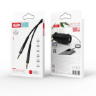 XO audio kabelis NB-R175A lizdas 3,5 mm - lizdas 3,5 mm 1,0 m juodas