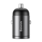 Baseus automobilinis įkroviklis Tiny Star Mini QC 3.0 30W 1x USB pilka