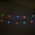 String Light saulės šviesos LED CRYSTAL BALLS SCB61 6,5m 30 kamuoliukų daugiaspalvė Forever Light