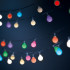 String Light saulės šviesos LED FROSTED BALLS SFB62 6,5m 30 kamuoliukų daugiaspalvė amžinai šviesa