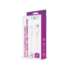 Setty kabelis USB - microUSB 1,0 m 2A baltas NAUJIENA