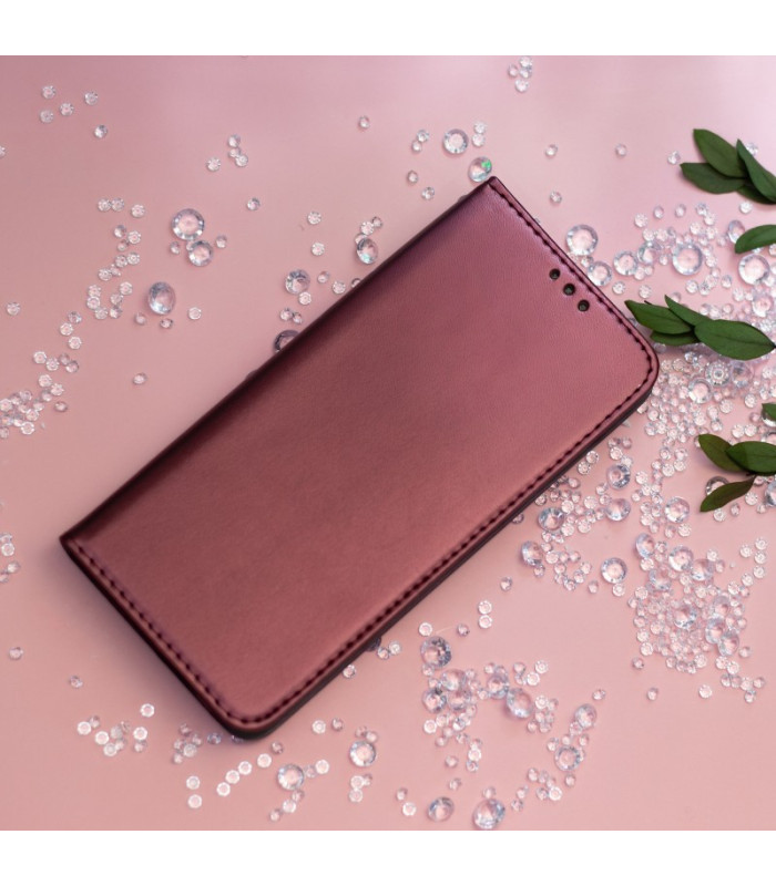 Išmanusis magnetinis dėklas Huawei P30 Lite burgundy