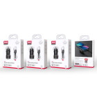 XO automobilinis įkroviklis CC48 2x USB 2,4A juodas + 