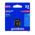GoodRam atminties kortelė 32GB microSDHC kl. 10 UHS-I + adapteris