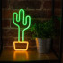 Neoninė LED lemputė CACTUS oranžinė žalia Šikšnosparnis + USB FLNEO2 Forever Light