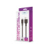Setty kabelis USB - USB-C 1,0 m 3A juodas