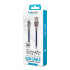 Forever Tornado kabelis USB - Lightning 1,0 m 3A tamsiai mėlynas