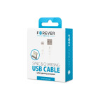 Forever kabelis USB - Lightning 1,0 m 1A baltas