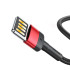 Baseus kabelis Cafule PD USB-C - USB-C 2,0 m 5A raudona-juoda 100W
