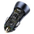 Baseus automobilinis įkroviklis Golden Contactor Pro PD 40W 1x USB 1x USB-C tamsiai pilkas
