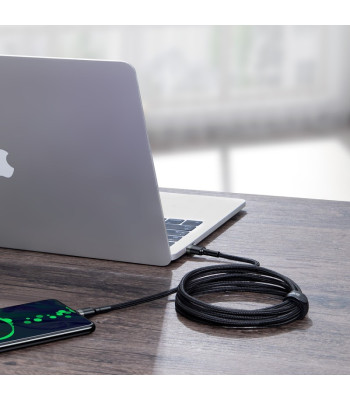 Baseus kabelis Cafule PD USB-C - USB-C 2,0 m 5A pilkai juodas 100W
