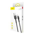 Baseus kabelis Cafule USB - Lightning 2,0 m 1,5A pilkai juodas