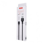 XO kabelis NB103 USB - microUSB 1,0 m 2,1A baltas