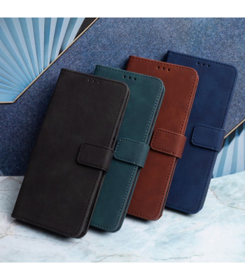 Išmanusis aksominis dėklas Xiaomi Redmi Note 14 5G (Global) tamsiai žalias