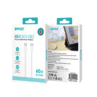 BWOO Fast 60W kabelis BO-X284 USB-C į USB-C, skirtas 