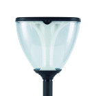 SUNARI Saulės lempa LED FLS-98 MODERN Post 3000K+6000K 2200mAh LiFePO4 + PIR Forever Light