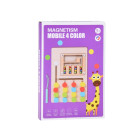 Medinė dėlionė su 4 spalvotais rutuliukais ir magnetiniu rašikliu ZA5579