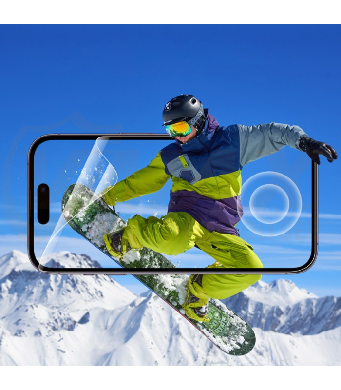 Vmax apsauginė plėvelė nematoma TPU plėvelė - pilnai dengianti Xiaomi Redmi Note 9