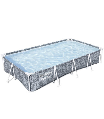Tugev ristkülikukujuline raambassein pumbaga, Bestway Steel Pro 366×201×66 cm