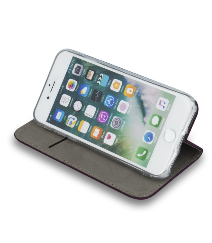 Išmanusis magnetinis dėklas, skirtas Oppo A79 5G bordo spalvos
