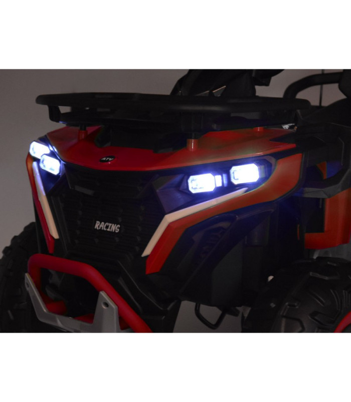 Didelis baterijomis maitinamas keturratis vaikams 4x4 PA0328 raudonas