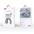XO kabelis NB254 6in1 USB - USB-C + USB-C + microUSB + Lightning 1,2 m juodas